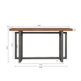 59" Narrow Console Table - MDF Entryway Sofa Table for Hallway, Living Room, Foyer with Space-Saving W3137P294537
