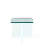 Tempered Clear Glass SideTable, Small Tea Table, Night Stand Tempered Glass W1718P255019