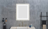 24 x 28 Inch LED Bathroom Mirror with Front and Backlight, Wall Mounted Vanity Mirror with Aluminum W2287P310230