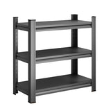 3 Tier Metal Shelf, 31.50 Inch High Freestanding Shelf, Adjustable Divider Unit, Suitable for Home, 20604332