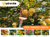13FT Fruit Picker Tool, Stainless Steel Adjustable Fruit Picker with Basket, Citrus Orange Mango 40133428