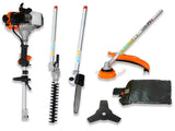 4 in 1 Multi-Functional Trimming Tool, 56CC 2-Cycle Garden Tool System with Gas Pole Saw, Hedge 62548240