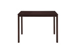 ZUN 5pc Dining Set Brown Finish Dining Table and 4 Chairs, MDF and Solid Wood, Dining Kitchen Set B011P220222