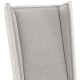 Light Grey and Weathered White Padded Side Chair B062P209266