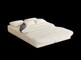 75''2-in-1 Foldable Sofa,Convertible Sleeper Foam Sofa Bed with Multi Functional Blanket, Corduroy W834P317044