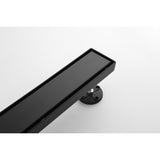 28 Inches Linear Shower Drain, Included Hair Strainer and Leveling Feet W2287P147634