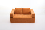 ZUN Modern Minimalist Sofa, Fold-Out Sofa Bed, Convertible Chair Floor Couch & Sleeping Mattress for W1829P186302