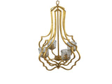 4 - Light Metal Chandelier, Hanging Light Fixture with Adjustable Chain for Kitchen Dining Room W2078138931