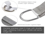 20'X26' Light Grey HDPE sunshade sail 16831839