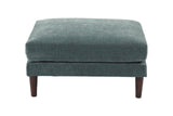 Beautiful Mineral Color Ottoman Morgan Fabric 1pc Ottoman Soft Cushion Wood Legs Living Room B011P281450