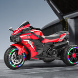 Electric Motorcycle for Kids, 12V Battery Powered Ride on Toys 3 Wheels Motorcycle with LED Lights, 46188607