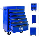 Rolling Metal Tool Chest with 6 Drawers, 20" 6-Drawer Tool Chest Cabinet with Ball Bearing Drawer W1102P298218