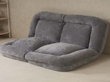 Convertible Fold-Out Single Sofa Bed,Gray,the Left Part of the Complete Product. W244P289256