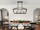 3-Light Farmhouse Kitchen Island Lighting,5 Light Industrial Linear Chandelier for Dining Room Metal W5008P465017