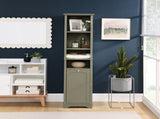 64" Tall Bathroom Storage Cabinet for Small Space, Floor Standing Cabinet for Living Room Bathroom W1801P195738