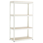 ZUN Storage Rack Shelving Unit Storage Shelf Steel Garage Utility Rack 4-Shelf Adjustable Shelves Heavy 03812757