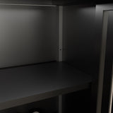 Black Large Capacity Bamboo Cabinet Furniture for Bathroom Living Room Bathroom Bamboo W2207P327622