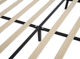 Queen Size Bed Frame with 55.5"High Back Upholstered Headboard,Boucle Fabric,12 Slat W1716P335676