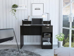 ZUN Charlotte Computer Desk with 2 Storage Shelves and Drawer B128P148894