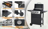 Propane Gas Grill 3 Burner Barbecue Grill, Stainless Steel 26,000 BTU Patio Garden Barbecue Grill W3212P279745