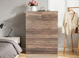 Grey linen particleboard with melamine veneer, 66*40*131cm, 52 drawer cabinet, matte gold handles 29836345