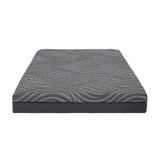 ZUN 8-inch Queen Mattress Copper-Infused Memory Foam Hybrid Mattress, Gray, Mattress in a Box, B011P213357