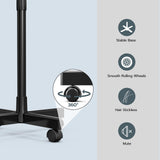 Professional 3 in 1 Facial Steamer on Wheels for Esthetician, Hot & Cold Mist, 5X LED Magnifying 96852289