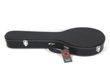Hardshell A-Style Microgroove Pattern Leather Wood Mandolin Case Black 50934561