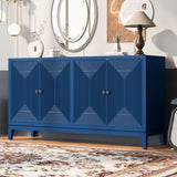 U_STYLE Sleek Storage Cabinet Sideboard Buffet with Vertical Line Design,Suitable for Study,Entrance N711P205933V