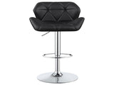 Chrome and Black Adjustable Bar Stool B062P153527