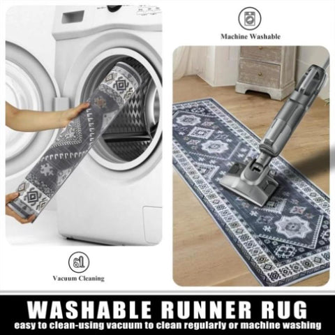 ZUN Kitchen Rug Sets 3 Piece with Runner Non Slip Kitchen Rugs and Mats Washable Kitchen Mats for Floor 67355265