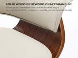 Faux Leather Wooden Adjustable Bar Stools, 360 Degree Swivel Bar Chair with Backs,Bar height Couner W2195P414780