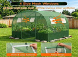 80"79" All-Weather Walk-in Greenhouse, Heavy Duty Galvanized Metal Frame Tear-Proof PE Cover 52354412