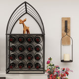 Sailboat Shaped Wine Cabinet Rack, 2 Piece Display Rack, Freestanding Wine Cabinet with Bottle W2167P221167