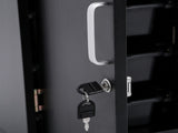 Hair Salon Storage Cart with Wheels & 3 Hair Dryer Holders & 4 Drawers & Lock & 2 Keys, Hairdressing 03688637