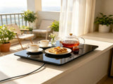 16.5" x 11" Electric Warming Tray, Portable Tempered Glass Heating Pad for Catering & 00586739