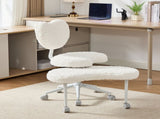 Artificial rabbit hair Meditation Chair Plus, Legged Chair with Wheels, ADHD Chair, Criss 05191660