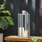 ZUN FRANK 23"H STAINLESS STEEL LANTERN 72191.00SIL