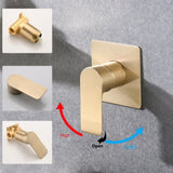 Single Handle Waterfall Wall Mounted Bathroom Sink Faucet W121750468
