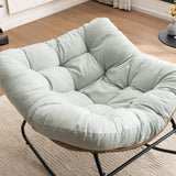 Rocking Chair, Chenille Upholstered Accent Chair, Modern Nursery Rocking Chair for Living Room, W2915P309402