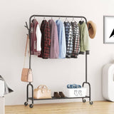 ZUN Floor-Standing Metal Coat Rack, Clothing Coat Rack With Bottom Rack, Hanger For Hanging Clothes And 59330454