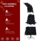 7ft Wizard Hat Shape Automatic Tree Structure PVC Material 1050 Branches 400 Lights 10 Functions 25044014