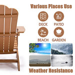 ZUN TALE Adirondack Chair Backyard Outdoor Furniture Painted Seating with Cup Holder 42835419