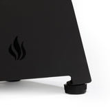 28 inch Tabletop Fire Pit, Propane Gas Fire Pit with Quick Connect Joint, Glass Wind Guard and Lava W853P143553