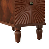 2 Drawer Modern Sofa Side Table, Narrow Side Table, Slim Nightstand for Living Room, Bedroom W2593P289143