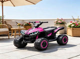 Pink 12V Electric Kids ATV 4 Wheeler Ride On Toy with Dual Motors, 3.7 MPH Top Speed, Music & 91849377