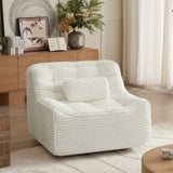 360 Oversize swivel Glider Chair with switchable head pillow and waist pillow , comfortable W2357P261767