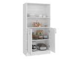Griffin Multi-storage Cabinet with 5 Compartments, and 2 Doors, White B097P474300