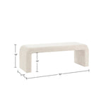 ZUN Boucle Waterfall Bench B035P198028