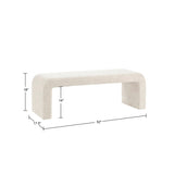 ZUN Boucle Waterfall Bench B035P198028